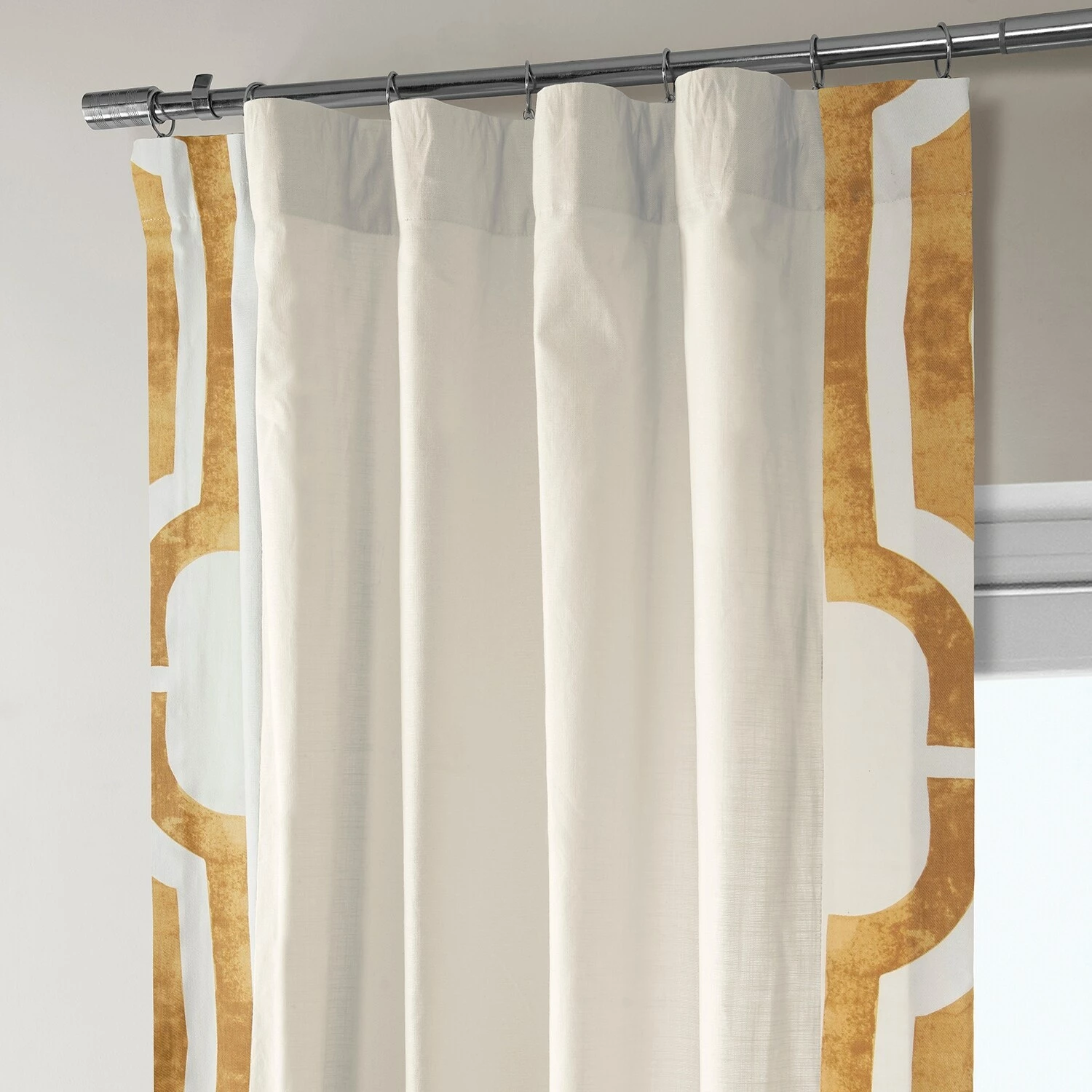 Best Pirce 👏 Exclusive Fabrics Mecca Solid Cotton Bordered Curtain (1 Panel) Mecca Grey 😀 9 Best Pirce 👏 Exclusive Fabrics Mecca Solid Cotton Bordered Curtain (1 Panel) Mecca Grey 😀 - Image 7