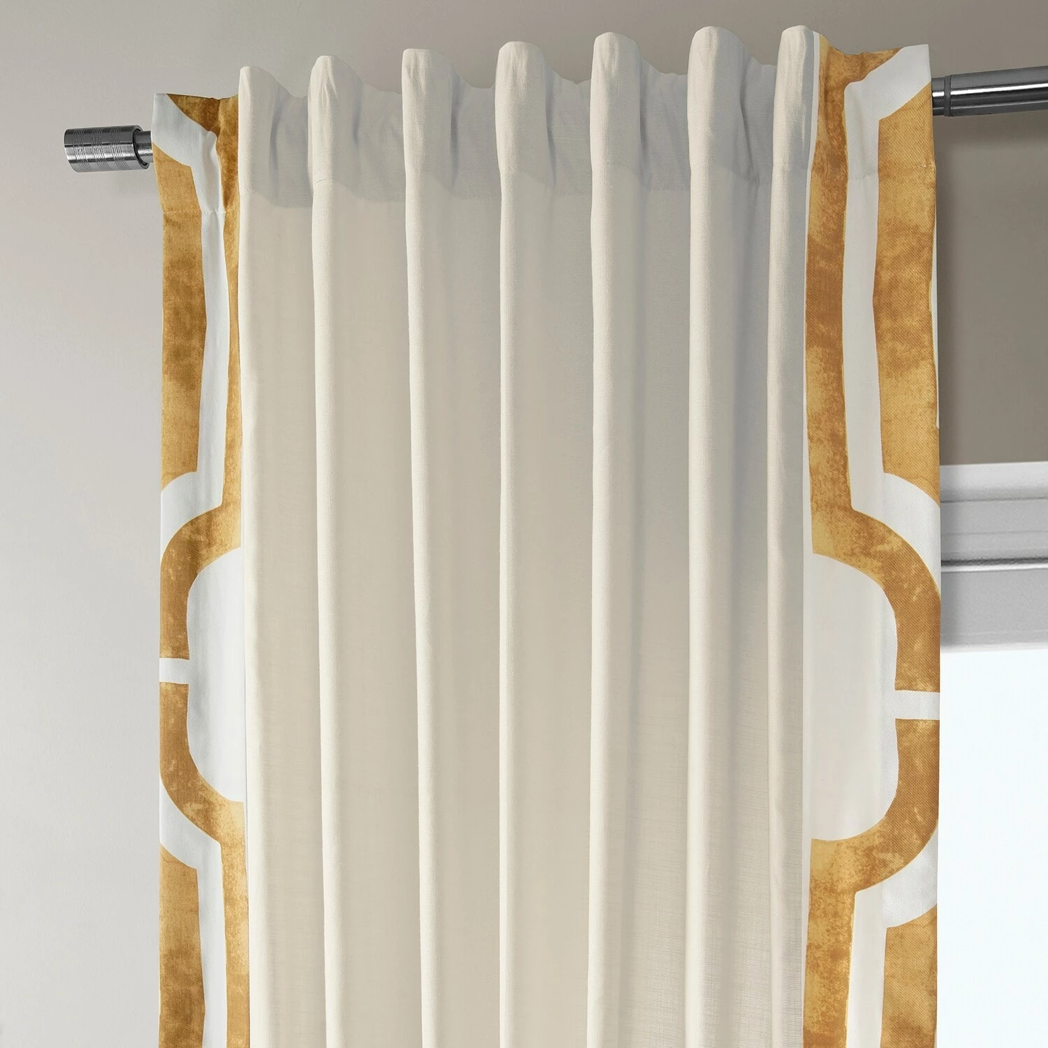 Best Pirce 👏 Exclusive Fabrics Mecca Solid Cotton Bordered Curtain (1 Panel) Mecca Grey 😀 11 Best Pirce 👏 Exclusive Fabrics Mecca Solid Cotton Bordered Curtain (1 Panel) Mecca Grey 😀 - Image 9