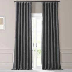 New 💯 Exclusive Fabrics Monochromatic Faux Linen Room Darkening Curtain Pair (2 Panels) Chicago Grey 😉 19 New 💯 Exclusive Fabrics Monochromatic Faux Linen Room Darkening Curtain Pair (2 Panels) Chicago Grey 😉 -Exclusive Fabrics SHOP Exclusive Fabrics Monochromatic Faux Linen Room Darkening Curtain Pair 282 Panels29 1