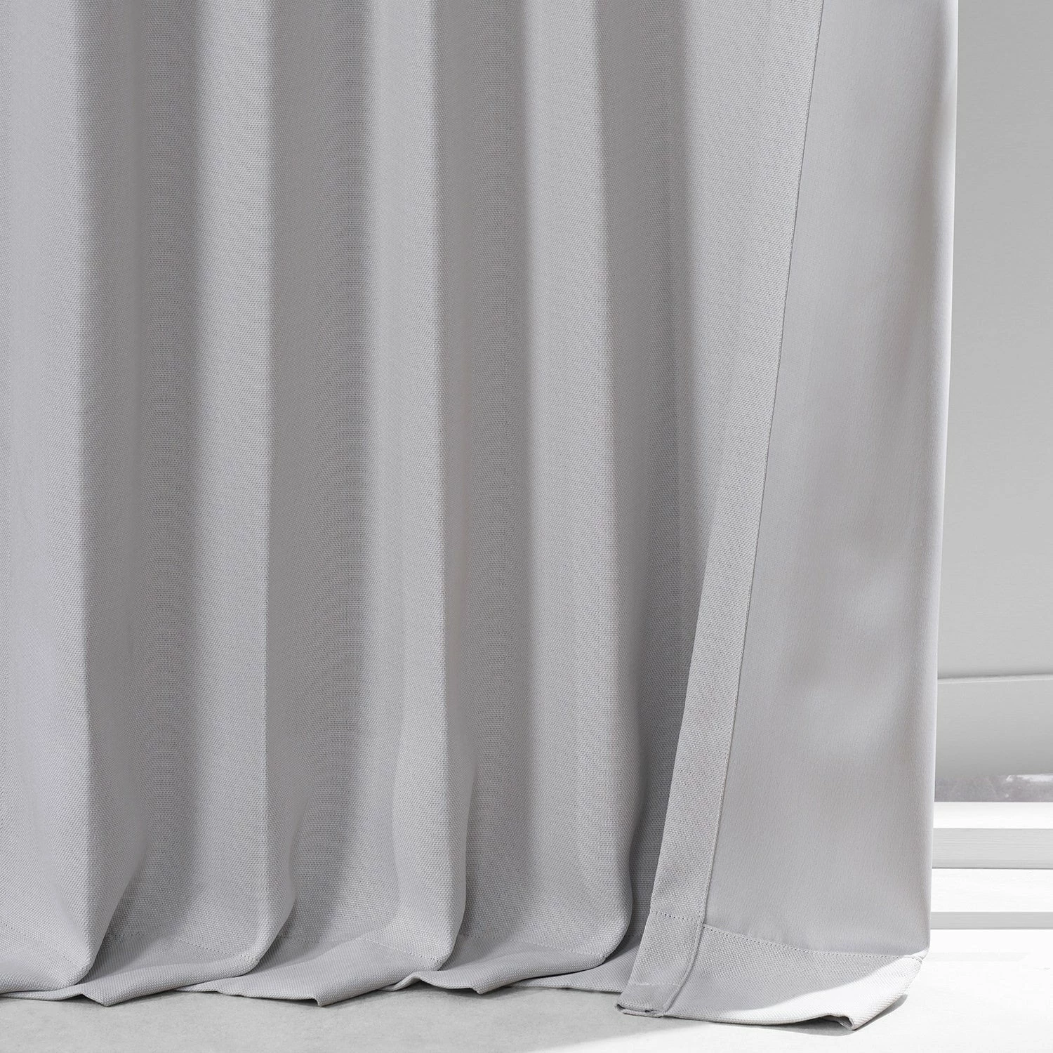 New 💯 Exclusive Fabrics Monochromatic Faux Linen Room Darkening Curtain Pair (2 Panels) Chicago Grey 😉 17 New 💯 Exclusive Fabrics Monochromatic Faux Linen Room Darkening Curtain Pair (2 Panels) Chicago Grey 😉 - Image 15