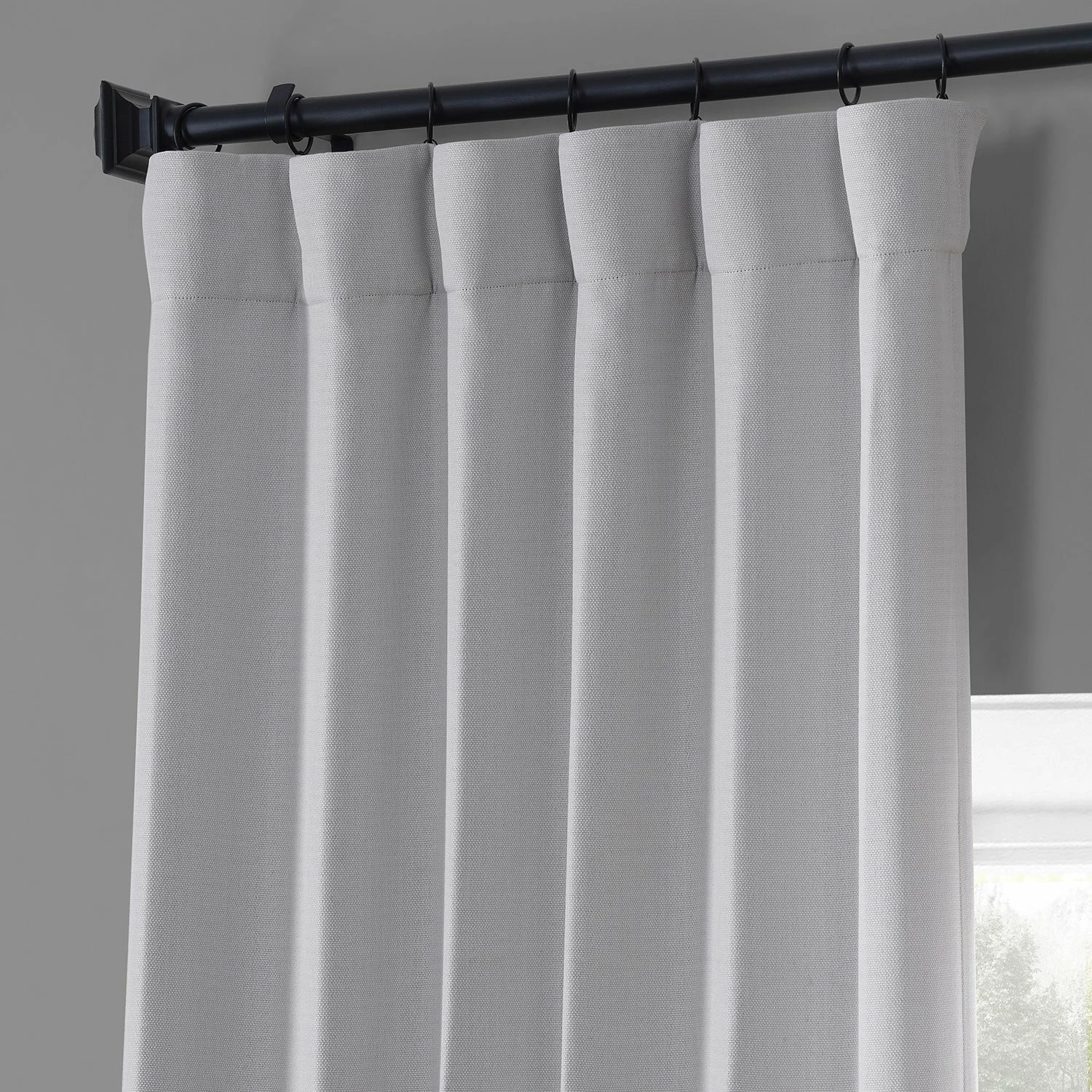 New 💯 Exclusive Fabrics Monochromatic Faux Linen Room Darkening Curtain Pair (2 Panels) Chicago Grey 😉 12 New 💯 Exclusive Fabrics Monochromatic Faux Linen Room Darkening Curtain Pair (2 Panels) Chicago Grey 😉 - Image 10