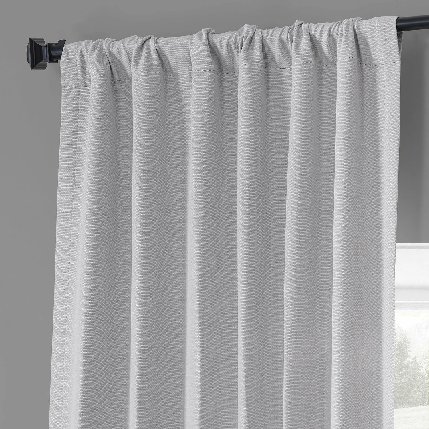 New 💯 Exclusive Fabrics Monochromatic Faux Linen Room Darkening Curtain Pair (2 Panels) Chicago Grey 😉 13 New 💯 Exclusive Fabrics Monochromatic Faux Linen Room Darkening Curtain Pair (2 Panels) Chicago Grey 😉 - Image 11