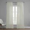 Budget 🎁 Exclusive Fabrics Montpellier Striped Linen Sheer Curtain (1 Panel) 🔥 -Exclusive Fabrics SHOP Exclusive Fabrics Montpellier Striped Linen Sheer Curtain 281 Panel29