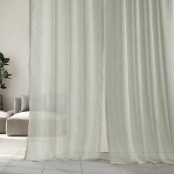 Budget 🎁 Exclusive Fabrics Montpellier Striped Linen Sheer Curtain (1 Panel) 🔥 -Exclusive Fabrics SHOP Exclusive Fabrics Montpellier Striped Linen Sheer Curtain 281 Panel29 2
