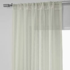Budget 🎁 Exclusive Fabrics Montpellier Striped Linen Sheer Curtain (1 Panel) 🔥 -Exclusive Fabrics SHOP Exclusive Fabrics Montpellier Striped Linen Sheer Curtain 281 Panel29 4