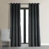 Cheapest 🛒 Exclusive Fabrics Natural Grey Grommet Velvet Blackout Curtain (1 Panel) 🔥 -Exclusive Fabrics SHOP Exclusive Fabrics Natural Grey Grommet Velvet Blackout Curtain 281 Panel29