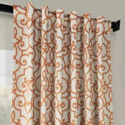 Deals 🔔 Exclusive Fabrics Nouveau Room Darkening Curtain Panel Pair (2 Panels) Nouveau Rust 🌟 -Exclusive Fabrics SHOP Exclusive Fabrics Nouveau Rust Print Blackout Curtain Panel Pair c62512ab 85d7 4813 83dd b4d4a1333e44