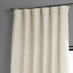 Buy 🔔 Exclusive Fabrics Bellino Oat Cream Room Darkening Single Curtain Panel 🎉 -Exclusive Fabrics SHOP Exclusive Fabrics Oat Cream Bellino Single Panel Blackout Curtain 1