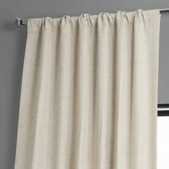 Buy 🔔 Exclusive Fabrics Bellino Oat Cream Room Darkening Single Curtain Panel 🎉 -Exclusive Fabrics SHOP Exclusive Fabrics Oat Cream Bellino Single Panel Blackout Curtain 2