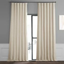 Buy 🔔 Exclusive Fabrics Bellino Oat Cream Room Darkening Single Curtain Panel 🎉