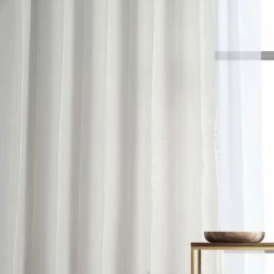 New 🤩 Exclusive Fabrics Ex. Fabrics Off-white Textured Faux Dupioni Silk Curtain Panel Off White 🔔 -Exclusive Fabrics SHOP Exclusive Fabrics Off white Vintage Faux Textured Dupioni Silk Curtain 5