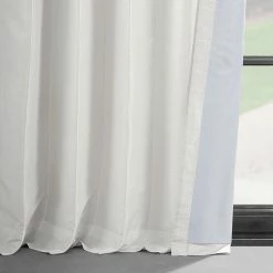 New 🤩 Exclusive Fabrics Ex. Fabrics Off-white Textured Faux Dupioni Silk Curtain Panel Off White 🔔 -Exclusive Fabrics SHOP Exclusive Fabrics Off white Vintage Faux Textured Dupioni Silk Curtain 6