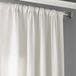 Buy ⌛ Exclusive Fabrics Ombre Faux Linen Semi Sheer Curtain (1 Panel) Ombre Blue 🤩 -Exclusive Fabrics SHOP Exclusive Fabrics Ombre Faux Linen Semi Sheer Curtain 11