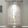 Brand new 🛒 Exclusive Fabrics Open Weave Linen Sheer Curtain (1 Panel) White ⌛