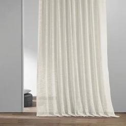 Brand new 🛒 Exclusive Fabrics Open Weave Linen Sheer Curtain (1 Panel) White ⌛ -Exclusive Fabrics SHOP Exclusive Fabrics Open Weave Linen Sheer Curtain 281 Panel29 3