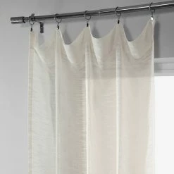 Brand new 🛒 Exclusive Fabrics Open Weave Linen Sheer Curtain (1 Panel) White ⌛ -Exclusive Fabrics SHOP Exclusive Fabrics Open Weave Linen Sheer Curtain 281 Panel29 4