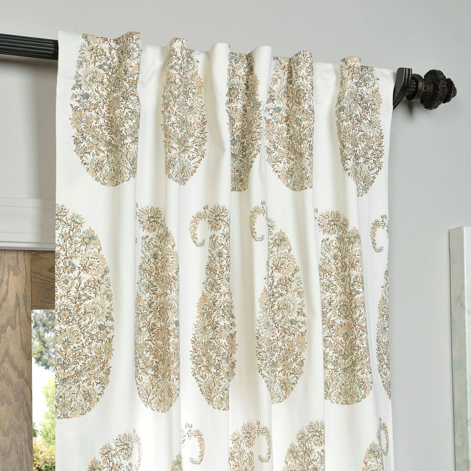 Wholesale 🛒 Exclusive Fabrics Paisley Park Printed Cotton Twill Curtain (1 Panel) Paisley Park Blue 👏 17 Wholesale 🛒 Exclusive Fabrics Paisley Park Printed Cotton Twill Curtain (1 Panel) Paisley Park Blue 👏 - Image 15