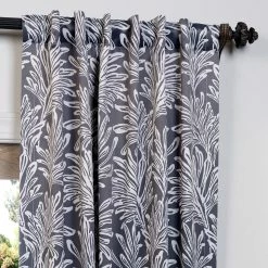 Buy 😍 Exclusive Fabrics Palm Room Darkening Curtain Panel Pair Flora Navy 🤩 29 Buy 😍 Exclusive Fabrics Palm Room Darkening Curtain Panel Pair Flora Navy 🤩 -Exclusive Fabrics SHOP Exclusive Fabrics Palm Blackout Curtain Panel Pair a6fb062a 7390 41e7 9e04 8f4bcf620ab2