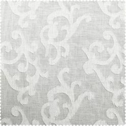 Flash Sale 🎉 Exclusive Fabrics Paris Scroll Patterned Faux Linen Sheer Curtain (1 Panel) ⌛ -Exclusive Fabrics SHOP Exclusive Fabrics Paris Scroll Patterned Faux Linen Sheer Curtain 281 Panel29 7