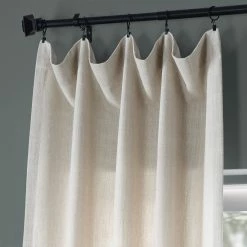 Best deal 👏 Exclusive Fabrics Pebble Weave Faux Linen Curtain (1 Panel) Nightshade Grey 🛒 -Exclusive Fabrics SHOP Exclusive Fabrics Pebble Weave Faux Linen Curtain 8
