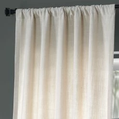 Best deal 👏 Exclusive Fabrics Pebble Weave Faux Linen Curtain (1 Panel) Nightshade Grey 🛒 -Exclusive Fabrics SHOP Exclusive Fabrics Pebble Weave Faux Linen Curtain 9