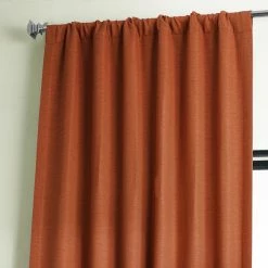 Cheapest 🥰 Exclusive Fabrics Persimmon Bellino Room Darkening Curtain (1 Panel) 😀 -Exclusive Fabrics SHOP Exclusive Fabrics Persimmon Bellino Blackout Curtain Panel 2