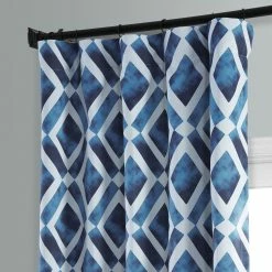 Cheap 🌟 Exclusive Fabrics Piazza Blackout Room Darkening Curtain Panel Pair (2 Panels) Piazza Blue ⌛ -Exclusive Fabrics SHOP Exclusive Fabrics Piazza Blackout Room Darkening Curtain Panel Pair 4