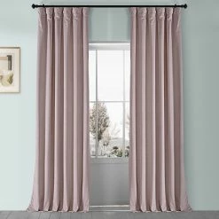 Exclusive Fabrics SHOP 29 Hot Sale ๐ Exclusive Fabrics Heritage Plush Velvet Curtain (1 Panel) Mauve ๐
