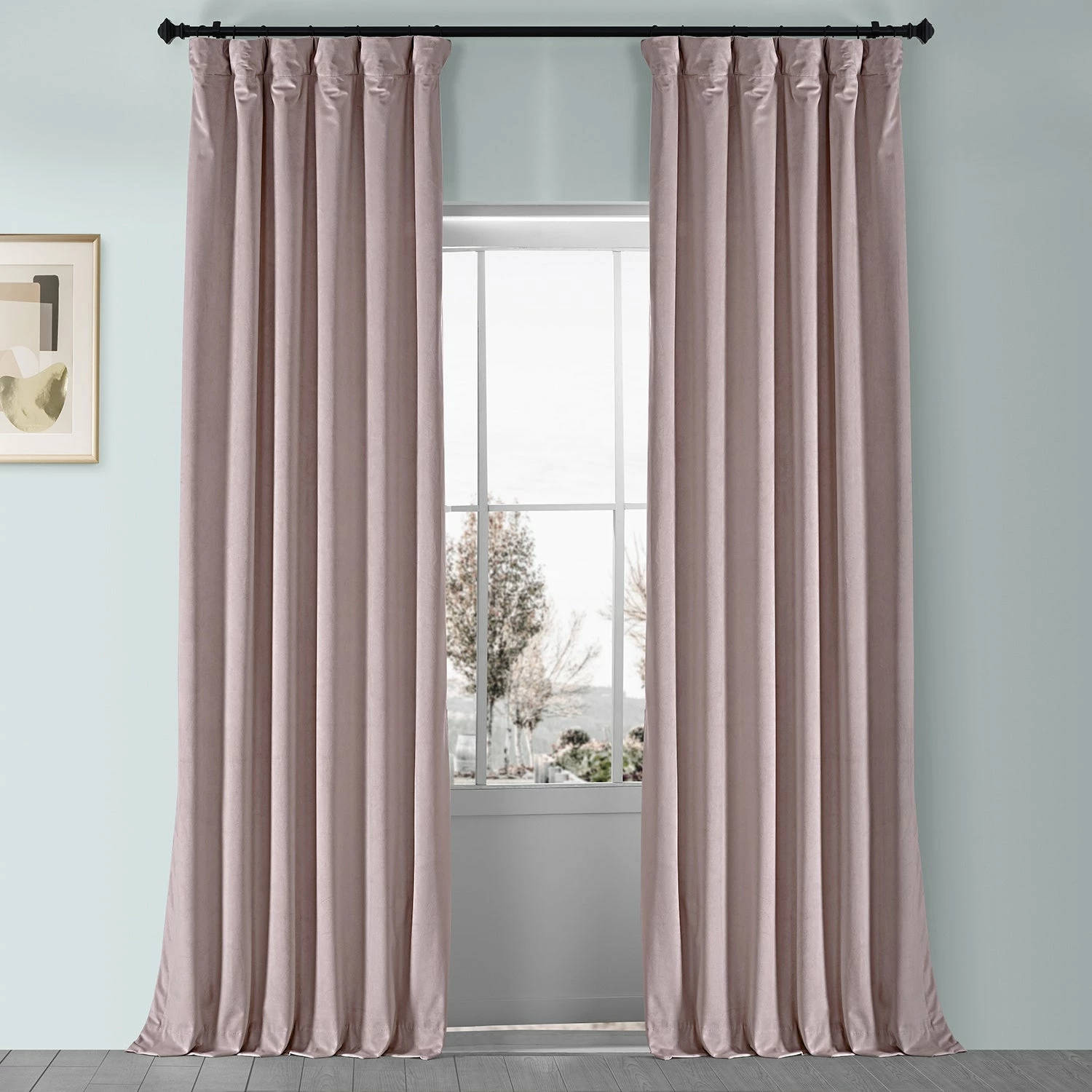 Hot Sale 😀 Exclusive Fabrics Heritage Plush Velvet Curtain (1 Panel) Mauve 😉 2 Hot Sale 😀 Exclusive Fabrics Heritage Plush Velvet Curtain (1 Panel) Mauve 😉