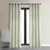 Wholesale 😉 Exclusive Fabrics Signature Grommet Velvet Blackout Curtain (1 Panel) Neutral Ground 👍 -Exclusive Fabrics SHOP Exclusive Fabrics Porcelain White Grommet Velvet Blackout Curtain 281 Panel29