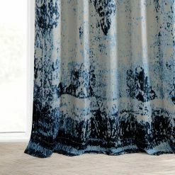 Flash Sale 🥰 Exclusive Fabrics Raindrops Printed Linen Textured Blackout Curtain (1 Panel) Raindrops Blue ❤️ -Exclusive Fabrics SHOP Exclusive Fabrics Raindrops Printed Linen Textured Blackout Curtain 281 Panel29 6