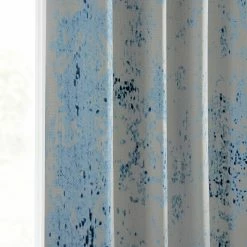 Flash Sale 🥰 Exclusive Fabrics Raindrops Printed Linen Textured Blackout Curtain (1 Panel) Raindrops Blue ❤️ -Exclusive Fabrics SHOP Exclusive Fabrics Raindrops Printed Linen Textured Blackout Curtain 281 Panel29 7