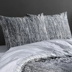 Best Pirce 🛒 Exclusive Fabrics Rave Blue Cotton Percale Printed Reversible Duvet Cover Set 💯 -Exclusive Fabrics SHOP Exclusive Fabrics Rave Blue Cotton Percale Printed Reversible Duvet Cover Set 2