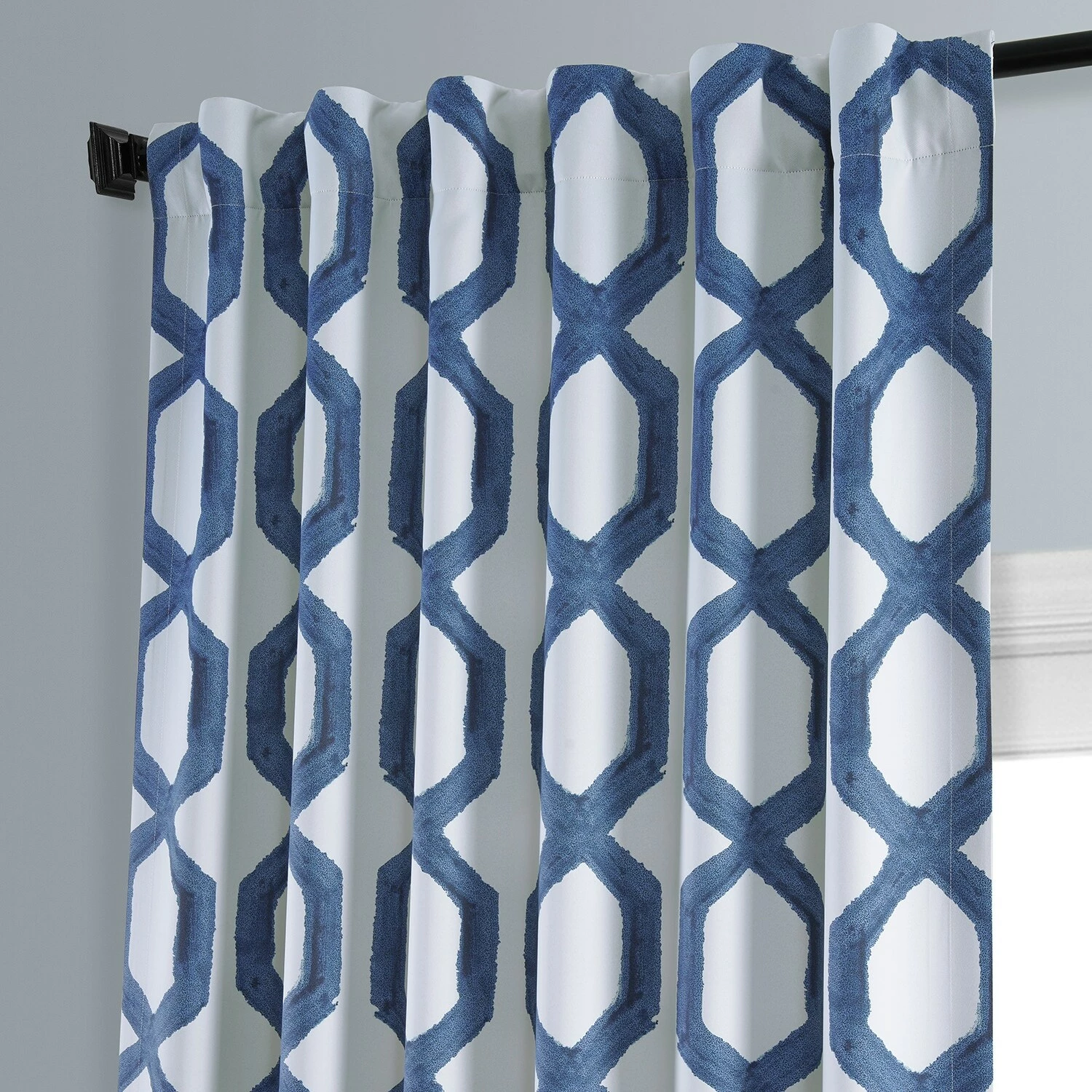 Top 10 ✨ Exclusive Fabrics Rhombus Blackout Room Darkening Curtain Panel Pair (2 Panels) Rhombus Night Blue ✨ 9 Top 10 ✨ Exclusive Fabrics Rhombus Blackout Room Darkening Curtain Panel Pair (2 Panels) Rhombus Night Blue ✨ - Image 7