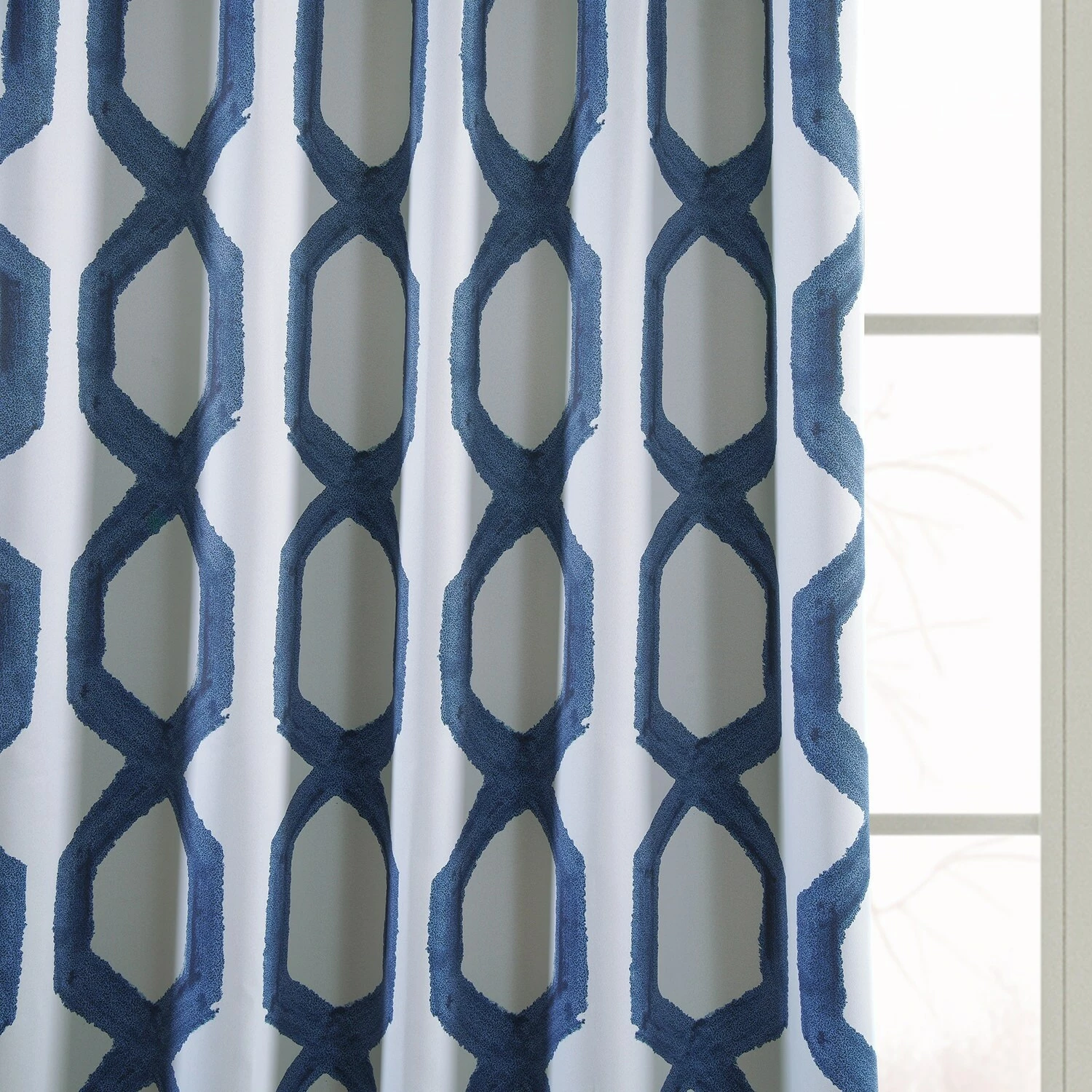 Top 10 ✨ Exclusive Fabrics Rhombus Blackout Room Darkening Curtain Panel Pair (2 Panels) Rhombus Night Blue ✨ 10 Top 10 ✨ Exclusive Fabrics Rhombus Blackout Room Darkening Curtain Panel Pair (2 Panels) Rhombus Night Blue ✨ - Image 8