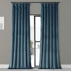 Brand new ⌛ Exclusive Fabrics Royal Lux Velvet Curtain (1 Panel) Lucky Green ✨ -Exclusive Fabrics SHOP Exclusive Fabrics Royal Lux Velvet Curtain 5