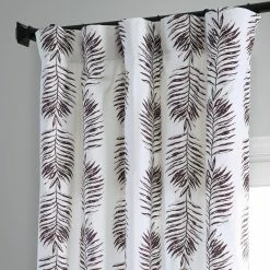 Hot Sale 😀 Exclusive Fabrics Sago Printed Cotton Curtain (1 Panel) Sago Black Ink ✨ -Exclusive Fabrics SHOP Exclusive Fabrics Sago Printed Cotton Curtain Panel 9