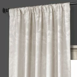 Best Pirce 🧨 Exclusive Fabrics Sequoia Faux Silk Jacquard Curtain (1 Panel) Sequoia Silver Grey 🎁 -Exclusive Fabrics SHOP Exclusive Fabrics Sequoia Faux Silk Jacquard Curtain 5