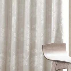 Best Pirce 🧨 Exclusive Fabrics Sequoia Faux Silk Jacquard Curtain (1 Panel) Sequoia Silver Grey 🎁 -Exclusive Fabrics SHOP Exclusive Fabrics Sequoia Faux Silk Jacquard Curtain 7