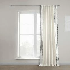 Best reviews of 🥰 Exclusive Fabrics Sharkskin Cotton Bordered Curtain (1 Panel) Sharkskin Black Stripe 🎁 -Exclusive Fabrics SHOP Exclusive Fabrics Sharkskin Cotton Bordered Curtain 281 Panel29 10