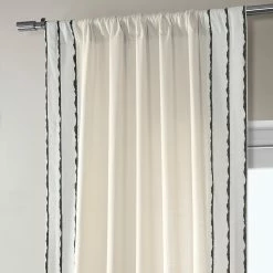 Best reviews of 🥰 Exclusive Fabrics Sharkskin Cotton Bordered Curtain (1 Panel) Sharkskin Black Stripe 🎁 -Exclusive Fabrics SHOP Exclusive Fabrics Sharkskin Cotton Bordered Curtain 281 Panel29 13
