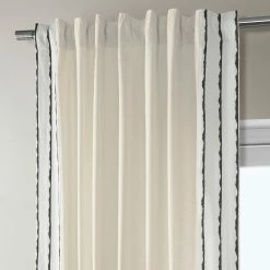 Best reviews of 🥰 Exclusive Fabrics Sharkskin Cotton Bordered Curtain (1 Panel) Sharkskin Black Stripe 🎁 -Exclusive Fabrics SHOP Exclusive Fabrics Sharkskin Cotton Bordered Curtain 281 Panel29 14