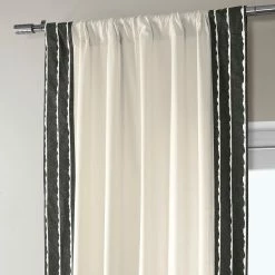 Best reviews of 🥰 Exclusive Fabrics Sharkskin Cotton Bordered Curtain (1 Panel) Sharkskin Black Stripe 🎁 -Exclusive Fabrics SHOP Exclusive Fabrics Sharkskin Cotton Bordered Curtain 281 Panel29 4