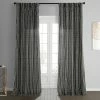 Cheapest ⭐ Exclusive Fabrics Sharkskin Printed Cotton Curtain (1 Panel) Sharkskin Black Stripe ❤️ -Exclusive Fabrics SHOP Exclusive Fabrics Sharkskin Printed Cotton Curtain Panel