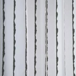 Cheapest ⭐ Exclusive Fabrics Sharkskin Printed Cotton Curtain (1 Panel) Sharkskin Black Stripe ❤️ -Exclusive Fabrics SHOP Exclusive Fabrics Sharkskin Printed Cotton Curtain Panel 11