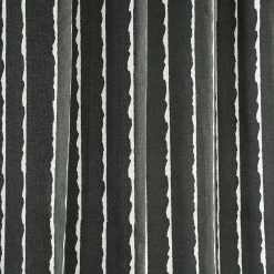 Cheapest ⭐ Exclusive Fabrics Sharkskin Printed Cotton Curtain (1 Panel) Sharkskin Black Stripe ❤️ -Exclusive Fabrics SHOP Exclusive Fabrics Sharkskin Printed Cotton Curtain Panel 9