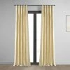 Buy ✔️ Exclusive Fabrics Signature Biscotti Textured Silk Single Curtain (1 Panel) ✔️