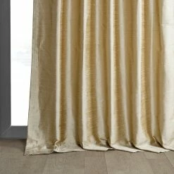 Buy ✔️ Exclusive Fabrics Signature Biscotti Textured Silk Single Curtain (1 Panel) ✔️ -Exclusive Fabrics SHOP Exclusive Fabrics Signature Biscotti Textured Silk Single Curtain 281 Panel29 6