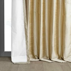 Buy ✔️ Exclusive Fabrics Signature Biscotti Textured Silk Single Curtain (1 Panel) ✔️ -Exclusive Fabrics SHOP Exclusive Fabrics Signature Biscotti Textured Silk Single Curtain 281 Panel29 7