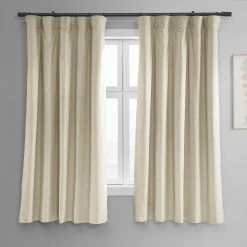 Outlet 🔔 Exclusive Fabrics Signature Blackout Velvet 63" Length Curtain (1 Panel) - 50 X 63 Midnight Blue ✔️ -Exclusive Fabrics SHOP Exclusive Fabrics Signature Blackout Velvet 6322 Length Curtain 281 Panel29 4